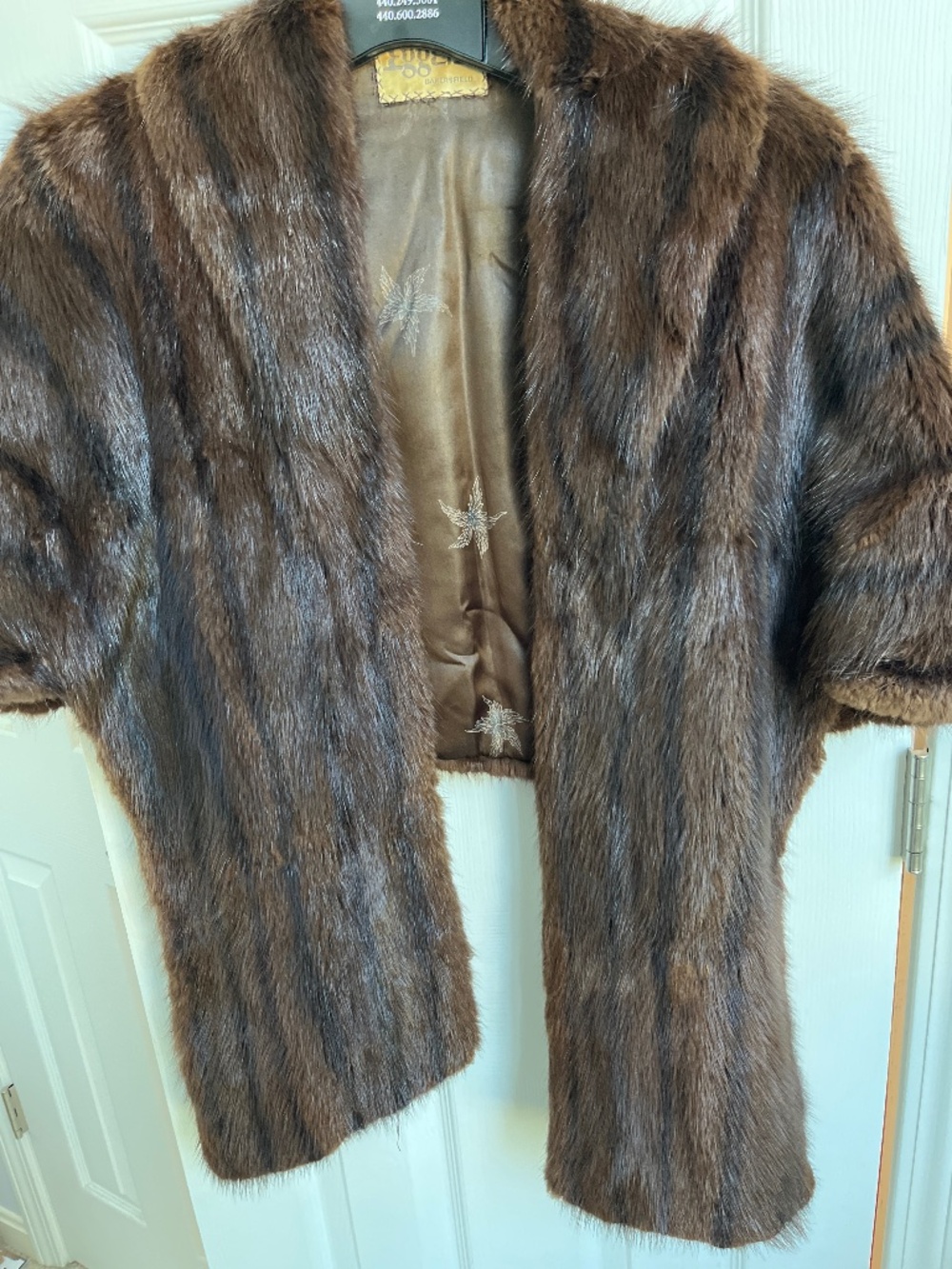 River Mink Muskrat Fur Stole